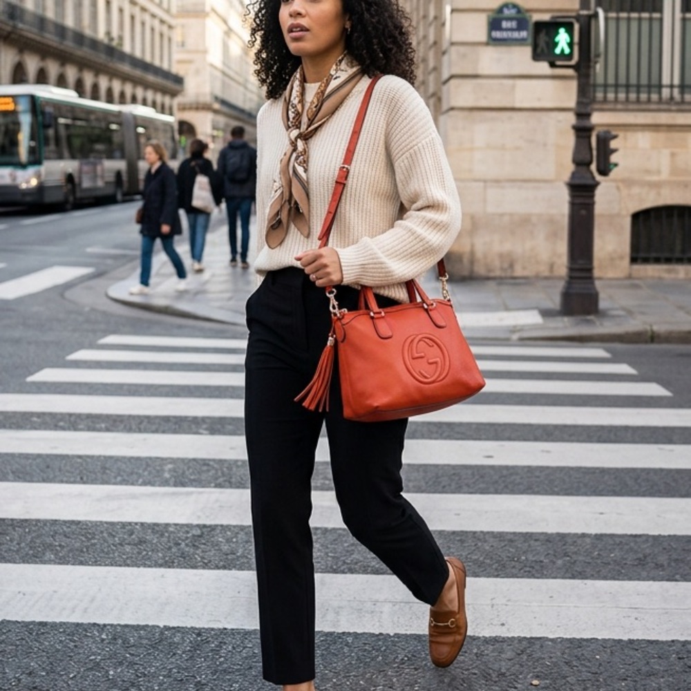 🔥🔥Gucci Red Leather Soho Shoulder Bag/ Crossed Body/ Handbag🔥🔥 - Picture 2 of 14
